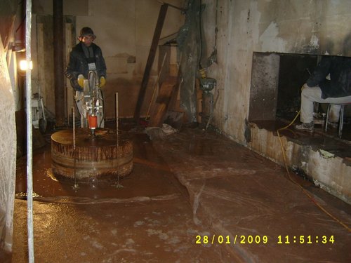 Kernbohrung120mDurchmesserinWasserwerk