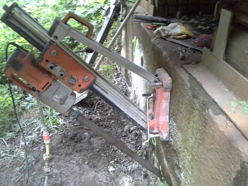 SchragbohrunganBruckenwiderlager